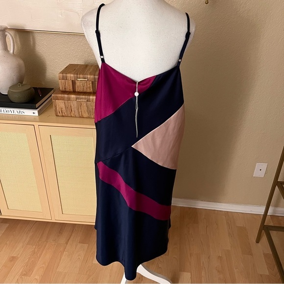 TRINA TURK NWT Navy Satin Miraculous Dress Slip Dress Size XXL - Picture 6 of 11